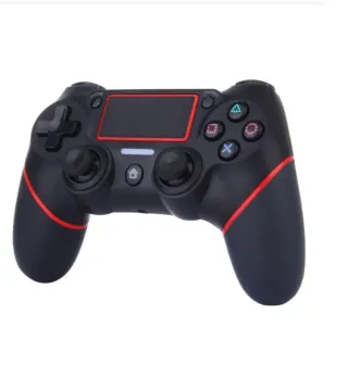 Mando PS4 Negro y Rojo