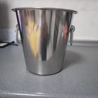 Champanera cubitera ect  acero inoxidable con asas