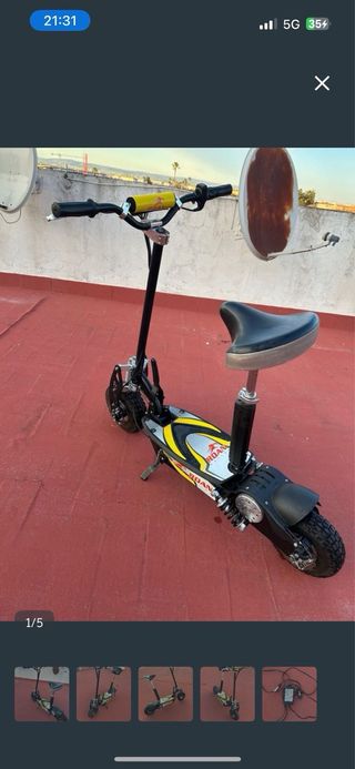 Patinete Eléctrico ROAN Racing Negro/Amarillo