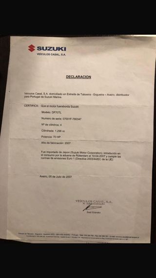 Despiece SUZUKI DF70TL Motor Fueraborda año 2007