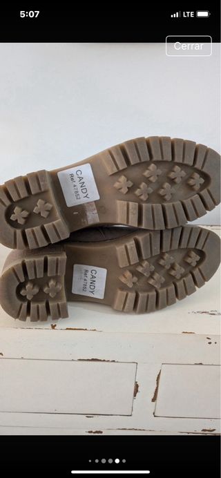 Botines Bosanova Mujer Beige/Gris