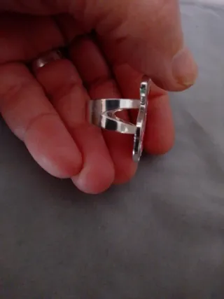 Anillo plata ley esmaltado flores 30€