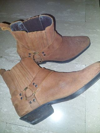 Stivali cowboy uomo scamosciati marrone tg 42