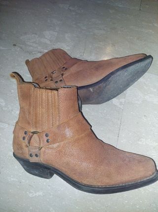 Stivali cowboy uomo scamosciati marrone tg 42