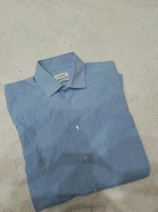 Camicia Calvin Klein Uomo Azzurra