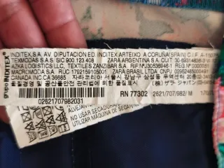 Pantalón estampado Zara T M