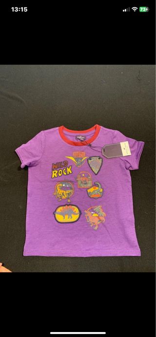 Maglietta bambino 2/3 anni dinosauri