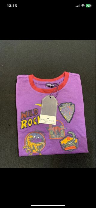 Maglietta bambino 2/3 anni dinosauri