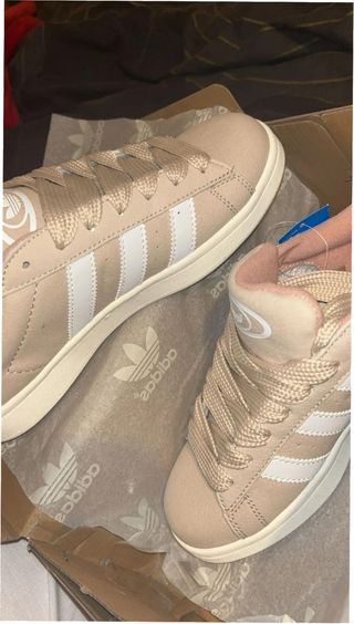 Adidas Campus Beige/Rosa Talla 38.5