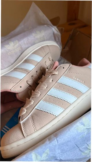Adidas Campus Beige/Rosa Talla 39