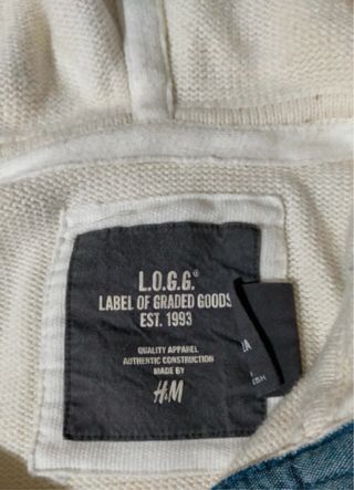 Jersey H&M beige con capucha