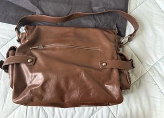 Borsa Armani Jeans Pelle, colore Marrone