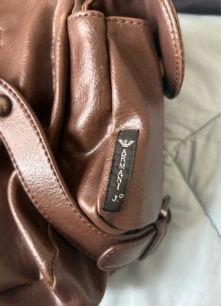Borsa Armani Jeans Pelle, colore Marrone