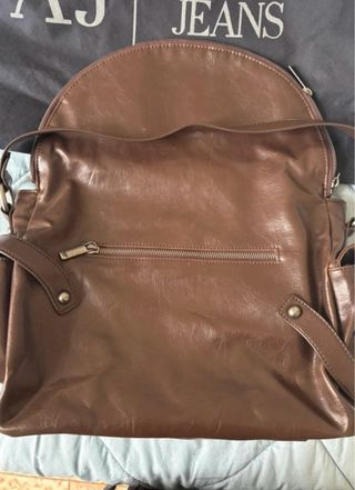 Borsa Armani Jeans Pelle, colore Marrone
