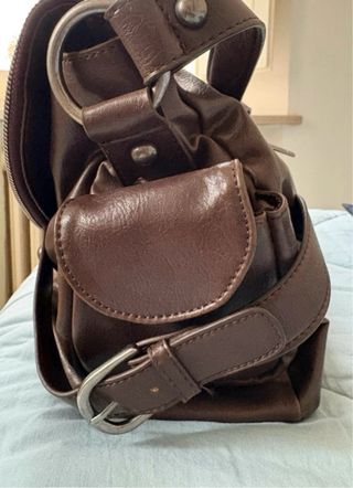 Borsa Armani Jeans Pelle, colore Marrone