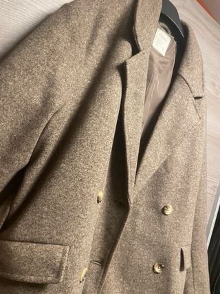 Abrigo largo paño estilo clásico