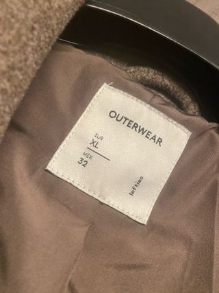 Abrigo largo paño estilo clásico