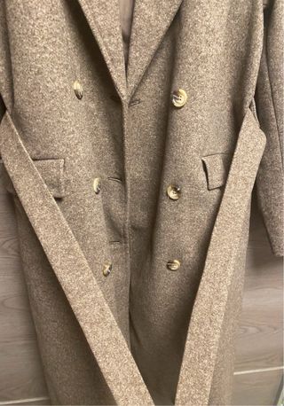 Abrigo largo paño estilo clásico