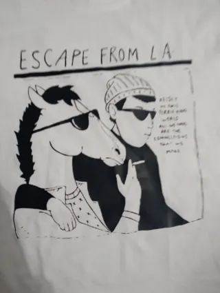 T-shirt Bojack horsemen Sonic youth ESCAPE FROM LA