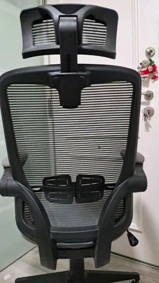 Silla de PC ergonómica gris