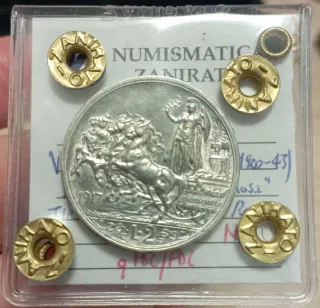 2 Lire 1917 Quadriga Briosa Fdc