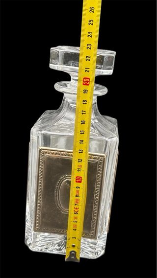 Caraffa Cristallo Vintage con Cartiglio argentato