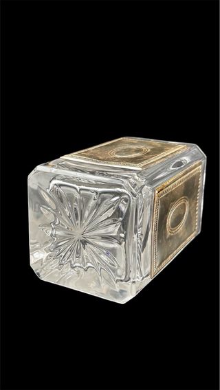 Caraffa Cristallo Vintage con Cartiglio argentato