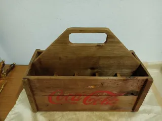 Portabottiglie Coca Cola in Legno