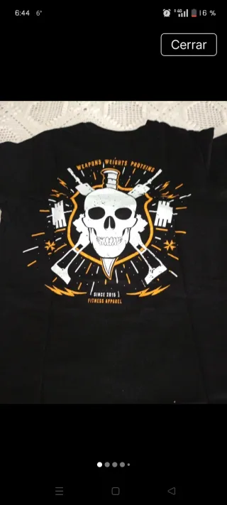 Camiseta Deportiva Weapons Weights Proteins