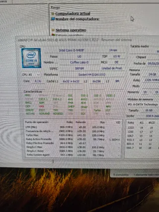 PC Potente i5 9a gen / 24Gb DDR4 / RX580 4Gb / SSD