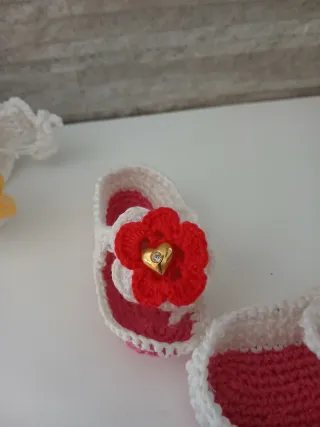Scarpette uncinetto neonata