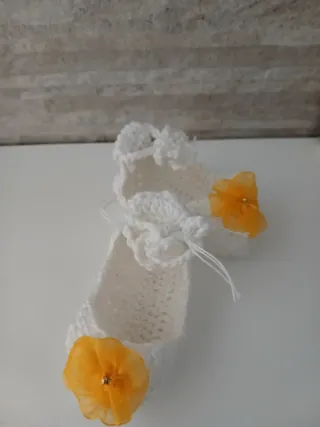 Scarpette uncinetto neonata