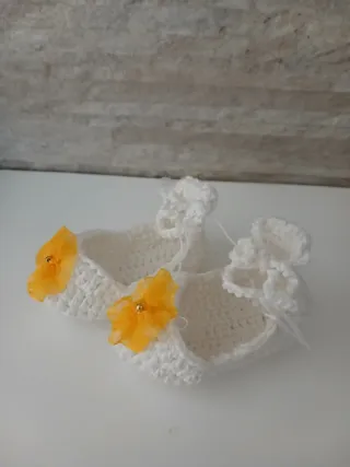 Scarpette uncinetto neonata