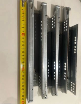 Guías para cajones metálicas