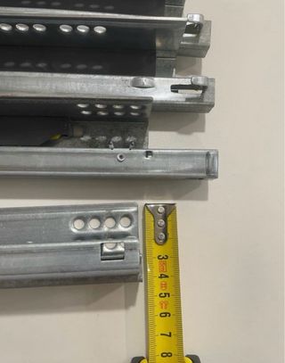 Guías para cajones metálicas