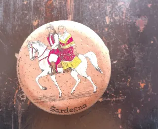 Scatola in sughero Sardegna vintage