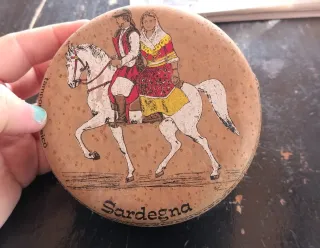 Scatola in sughero Sardegna vintage