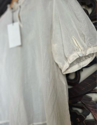 Blusa romántica blanca talla XS