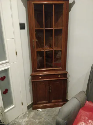 Vitrina Esquinera Madera