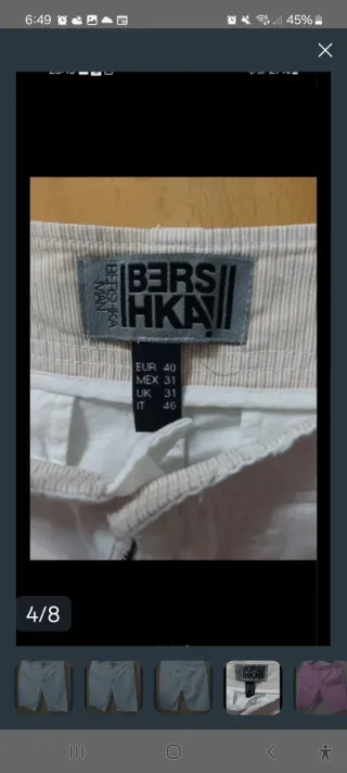 Pantalón chino hombre talla L