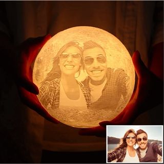 Luna 3D personalizada con foto