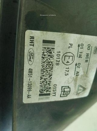 23070721 4m5113099aa faro derecho ford focus ii da