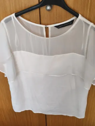 Camisa Zara T M Transparente