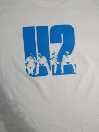 Maglietta U2 band bianca