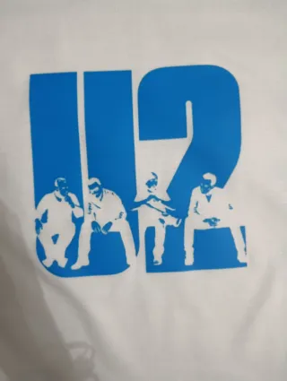 Maglietta U2 band bianca