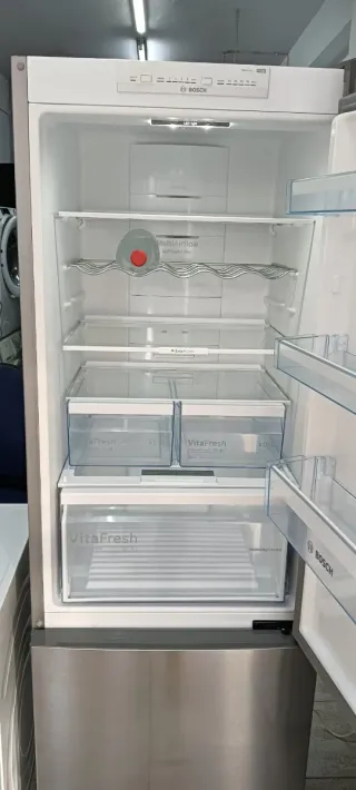 NEVERA COMBI ACERO INOXIDABLE BOSCH NO FROST A++