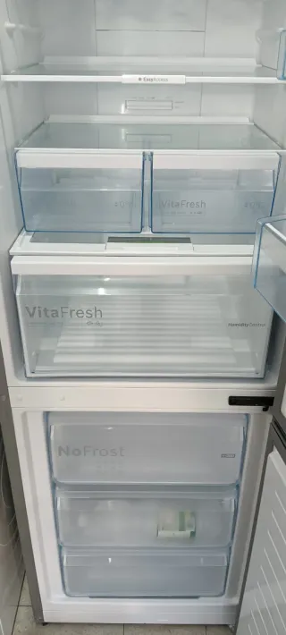 NEVERA COMBI ACERO INOXIDABLE BOSCH NO FROST A++