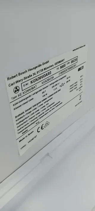 NEVERA COMBI ACERO INOXIDABLE BOSCH NO FROST A++