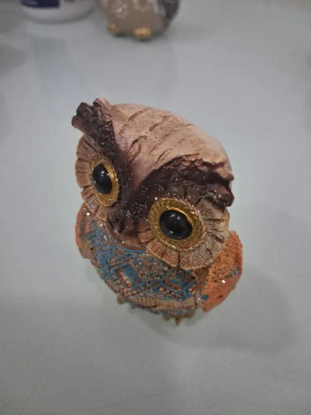 5 Figuras Decorativas de Búhos