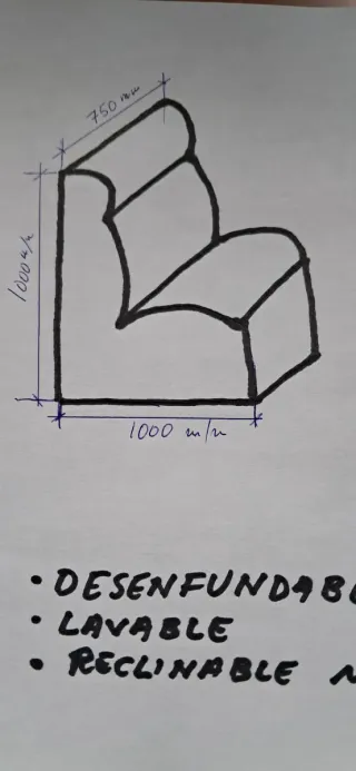 Sillones relax desenfundables y lavables